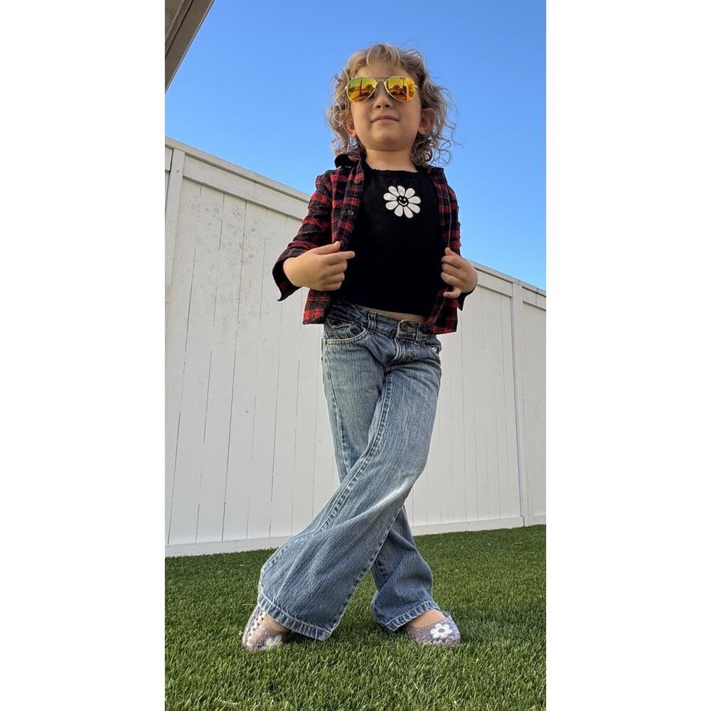 NIRVANA 90s Metal Rock Upcycled Retro Vintage Grunge Plaid Flannel Kids Size 2T - Picture 5 of 12
